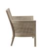 Diedra Cane Armchair with Fabric Seat