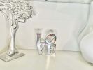 "Love" Word Sculpture Figurine, Aluminum