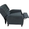 Classic High Back Recliner Chair, Waterproof Fabric, Dark Gray