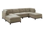 Modular Corner Wedge Sofa Chair, Camel