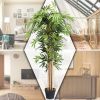 Artificial Bamboo Silk Tree with Decorative Planter, 5 Ft.
