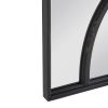 Rectangular Wooden Accent Wall Mirrors, Antique Black Frame, Set of 2, 16" x 23"