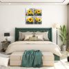 Sunflower Wall Art Print, 4-Piece Set, 12" x 12", Frameless
