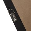 Rice Paper Palm Leaves in Shadowbox, 3-pieces, White Frame