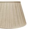 Slant Linen Box Pleat Softback Lampshade, Oatmeal