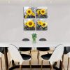 Sunflower Wall Art Print, 4-Piece Set, 12" x 12", Frameless