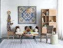 Pari Blooming Wall Art Panel, 48" x 48", Blue