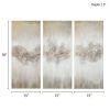 Embellished Triptych Abstract Canvas Wall Art, 3 Piece Set