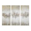 Embellished Triptych Abstract Canvas Wall Art, 3 Piece Set
