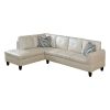 Faux Leather Living Room Set, 3 Piece Set, Pearl White