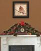 "Female Cardinal" Wall Art Print, 15" x 15", Black Frame