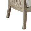 Diedra Cane Armchair with Fabric Seat