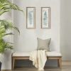 Watercolor Fern Glass Wall Art, Framed, Set of 2
