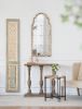 Wooden Rectangle Carved Decorative Wall Sculpture, 14" x 78.5"