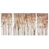 Autumn Forest Triptych Canvas Wall Art Set, 3 Pieces, Spice Colors, Frameless