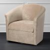 Swivel Barrel Accent Chair, Sand