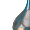 Decorative Glass Vases, 3-Piece Set, Blue/Bronze