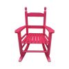 Wooden Children's Rocking Chair, Rose Red
