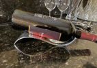 Minimalist Wine Bottle Holder, Aluminum