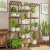 Multi-tiered Plant Stand, Wood, 34.25" x 11.6" x 47.44"