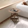 2-Tier Scandinavian Wood Side Table