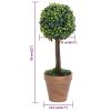 Artificial Potted Boxwood Plants, 22" Tall, 2-Piece Set