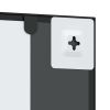 Iron Wall Mirror, 19.7" x 39.4", Black