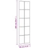 Iron Wall Mirror, Rectangle, 11.8" x 39.4", Black