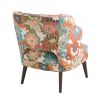 Open Backed Print Accent Chair