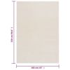 Soft Shaggy Rug, 63" x 90.6" , Cream