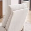 Modern High Back Lounge Arm Rocking Chair, White