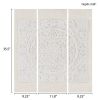 Triptych Dimensional Resin Canvas Wall Art, 30" x 35.5", 3 Piece Set
