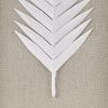Rice Paper Palm Leaves in Shadowbox, 3-pieces, White Frame
