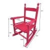 Wooden Children's Rocking Chair, Rose Red