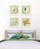 "Ocean Collection" Vignette Wall Art Print, 14" x 14", White Frame, Set of 4