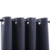 Blackout Curtains with Rings, 54" x 63", 2 Panels, Anthracite