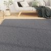 Soft Shaggy Area Rug, Washable, 63" x 90.6",  Anthracite