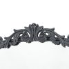 Arched Full Length Mirror, 66" x 36", Black Iron Frame