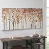 Autumn Forest Triptych Canvas Wall Art Set, 3 Pieces, Spice Colors, Frameless