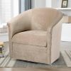 Swivel Barrel Accent Chair, Sand