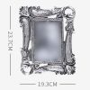Retro Carved Photo Frame, 9" x 7.8", Silver