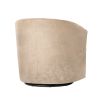 Swivel Barrel Accent Chair, Sand