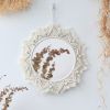 Boho Macrame Round Mirror - Woven Wall Hanging