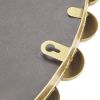 Beaded Round Wall Mirrors, 3-Piece Set, Gold