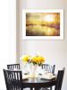 "Yellow Sunset" Wall Art Print, 21" x 15", White Frame
