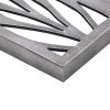 Laser Cut Wood Panel Wall Art, 36" x 12", 2-Piece Set, Grey Finish