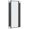 Iron Wall Mirror, 19.7" x 39.4", Black