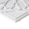Medallion Wood Wall Decor, 23.6" x 23.6", White Finish