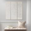Triptych Dimensional Resin Canvas Wall Art, 30" x 35.5", 3 Piece Set