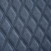 Modern Diamond Quilted Accent Chair with Double Nail Head Trim, Blue